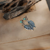 The Sky Dance Earrings in Campitos Turquoise - Golden Road Crafted