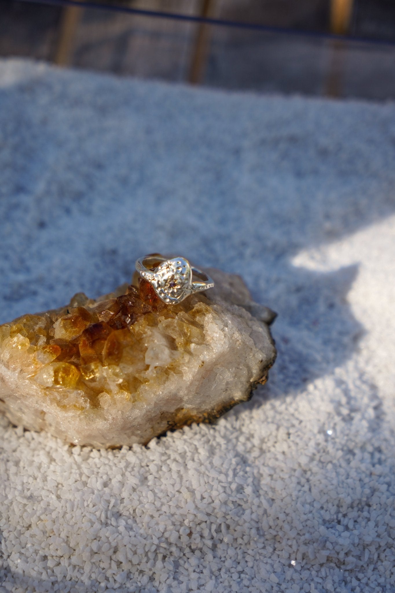 The Starry Night Birthstone Ring - Golden Road Crafted