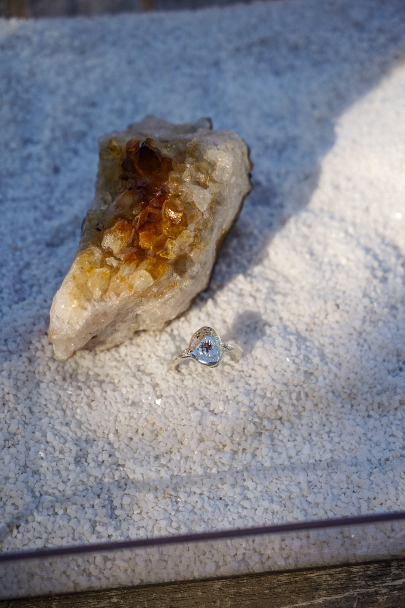 The Starry Night Birthstone Ring - Golden Road Crafted