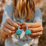 The Turquoise Ammonite Cuff - Golden Road Crafted