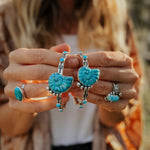 The Turquoise Ammonite Cuff - Golden Road Crafted