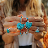The Turquoise Ammonite Cuff - Golden Road Crafted