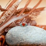 The Turquoise Lover's Ring in Spiny Oyster & Morenci Turquoise (Size 5.5) - Golden Road Crafted