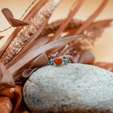 The Turquoise Lover's Ring in Spiny Oyster & Morenci Turquoise (Size 7) - Golden Road Crafted