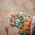 The Ventana Rectangle Ring (Choose Your Stone + Size) - Golden Road Crafted