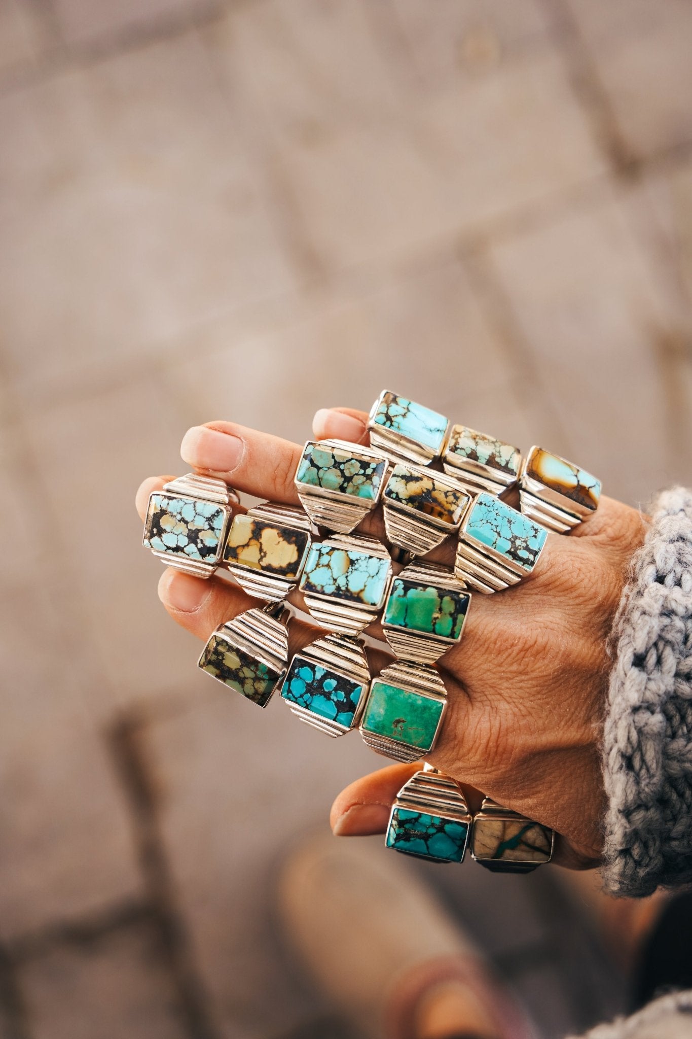 The Ventana Rectangle Ring (Choose Your Stone + Size) - Golden Road Crafted