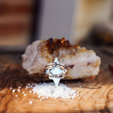 The Venus Ring in Campitos Turquoise (Size 8) - Golden Road Crafted