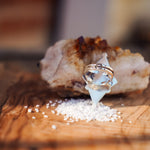 The Venus Ring in Campitos Turquoise (Size 9) - Golden Road Crafted