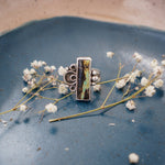 The Vitalis Ring in Blackjack Turquoise (Size 9) - Golden Road Crafted