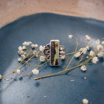The Vitalis Ring in Blackjack Turquoise (Size 9) - Golden Road Crafted
