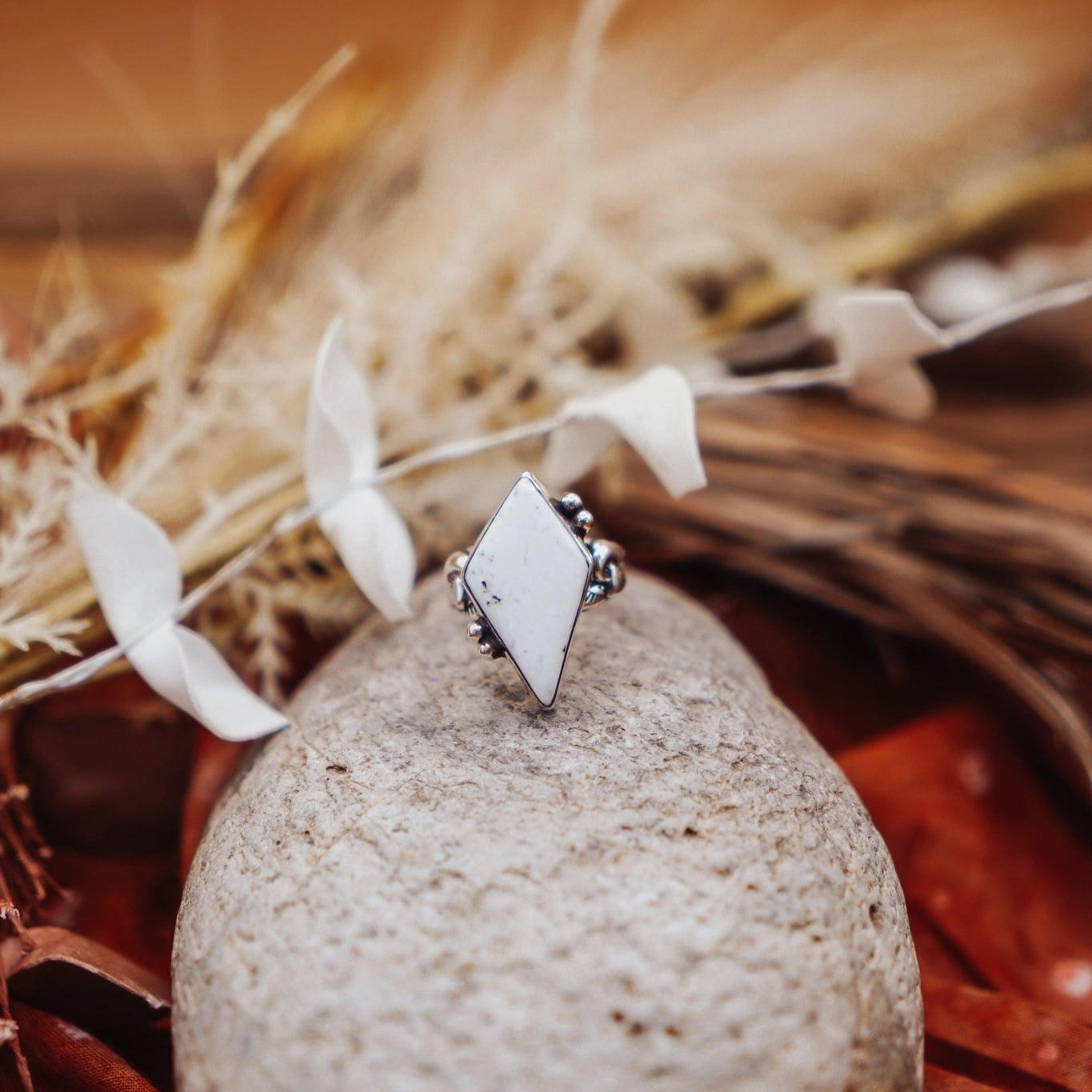 The White Buffalo Ring (Size 7) - Golden Road Crafted