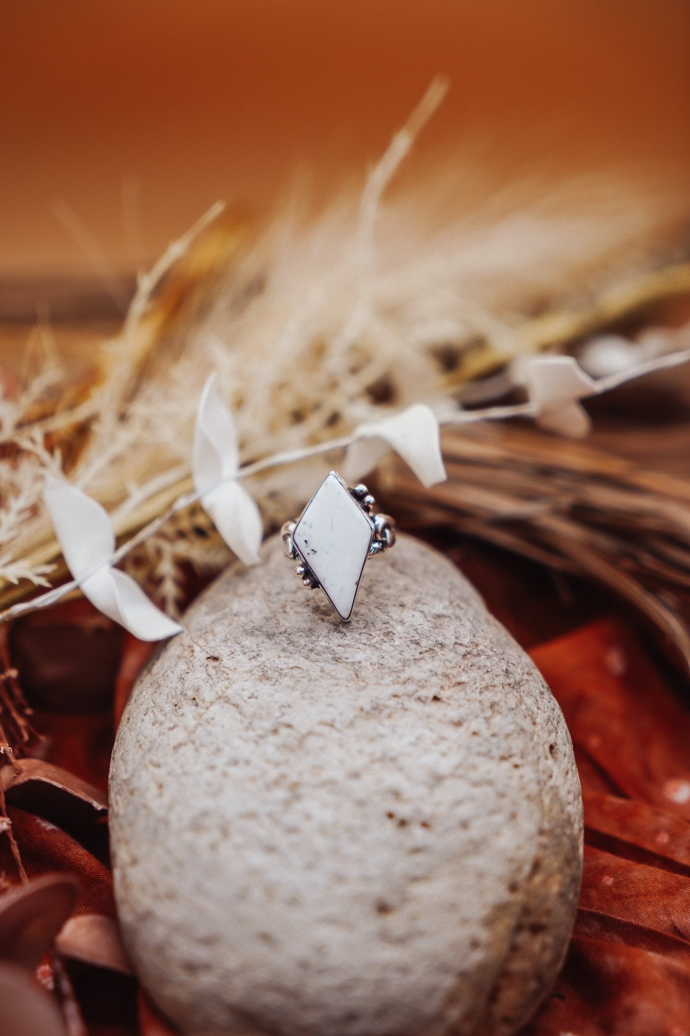 The White Buffalo Ring (Size 7) - Golden Road Crafted