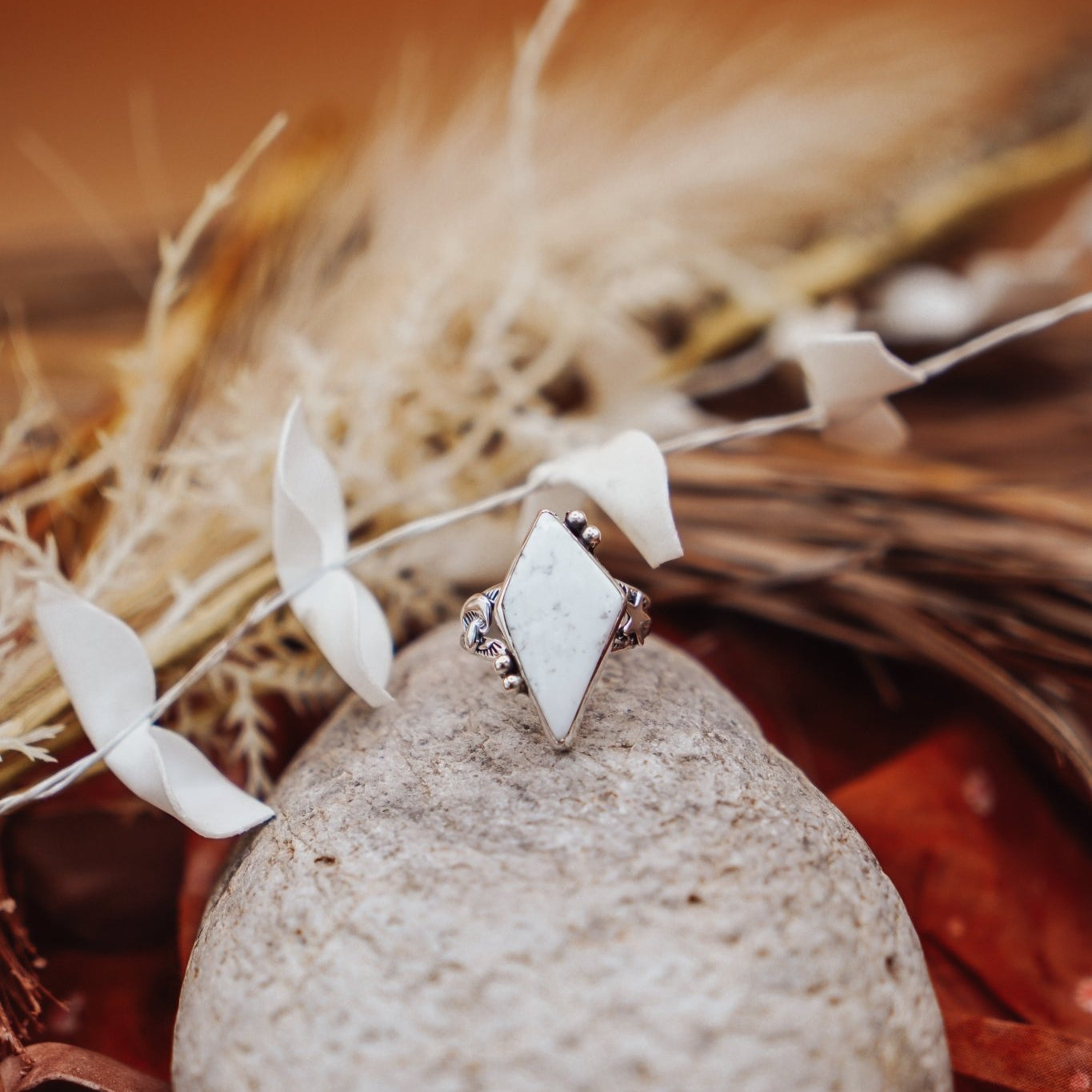 The White Buffalo Ring (Size 8) - Golden Road Crafted