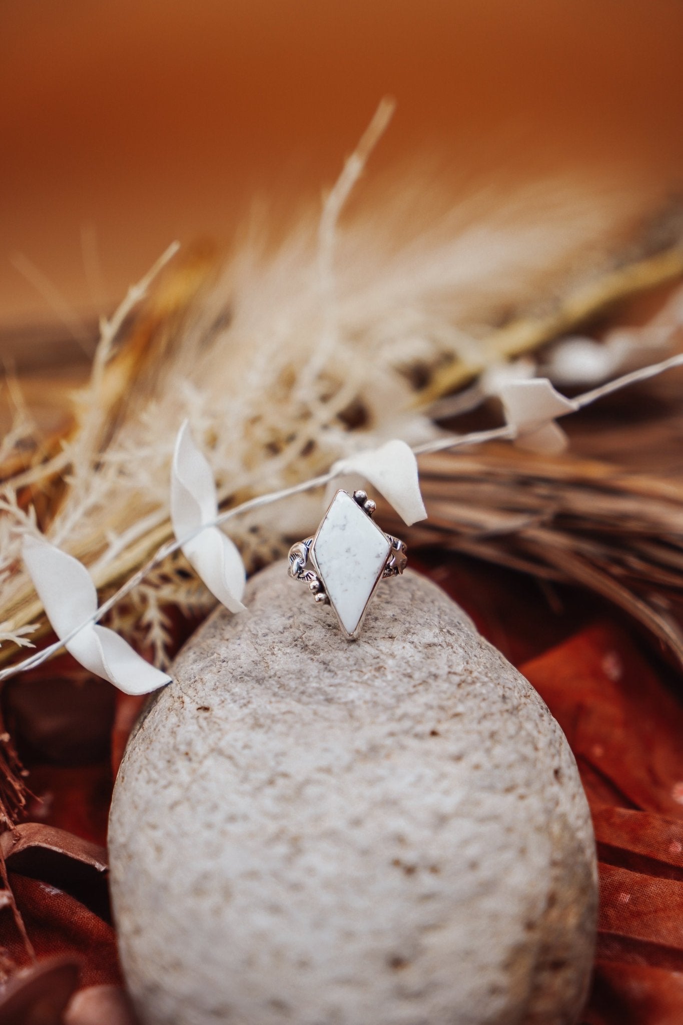 The White Buffalo Ring (Size 8) - Golden Road Crafted