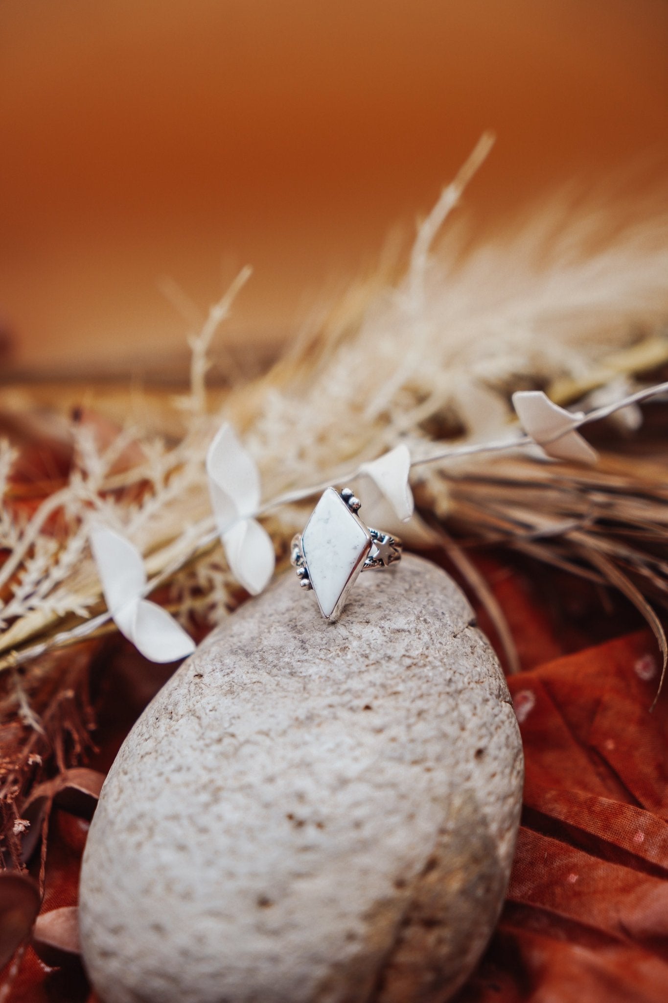 The White Buffalo Ring (Size 8) - Golden Road Crafted