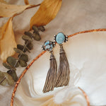 The Wild Fringe Studs in Golden Hills Turquoise - Golden Road Crafted