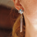 The Wild Fringe Studs in Golden Hills Turquoise - Golden Road Crafted