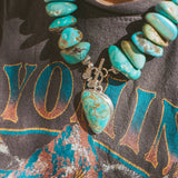 The Wild Mesa Necklace in Royston Turquoise - Golden Road Crafted