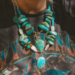 The Wild Mesa Necklace in Royston Turquoise - Golden Road Crafted