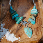 The Wild Mesa Necklace in Royston Turquoise - Golden Road Crafted