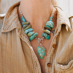 The Wild Mesa Necklace in Royston Turquoise - Golden Road Crafted