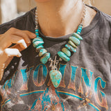The Wild Mesa Necklace in Royston Turquoise - Golden Road Crafted