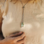 The Wilding Bolo in Royston Ribbon Turquoise - Golden Road Crafted
