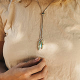 The Wilding Bolo in Royston Ribbon Turquoise - Golden Road Crafted