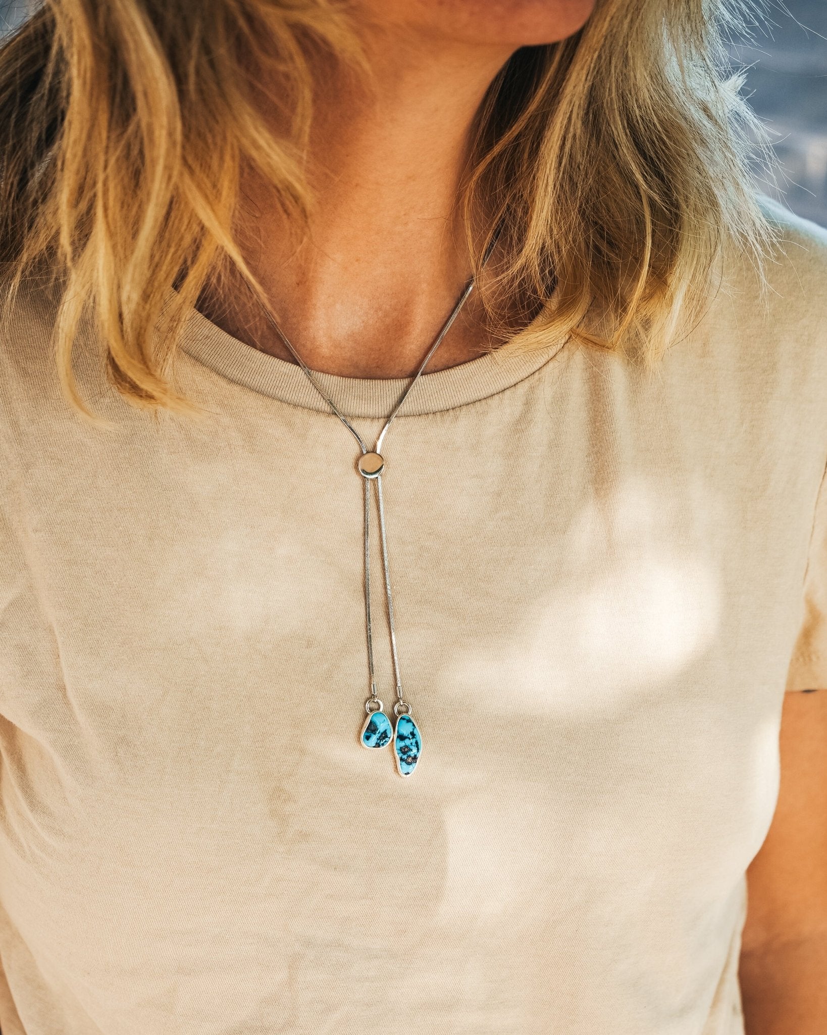 The Wilding Bolo in Sleeping Beauty Turquoise - Golden Road Crafted