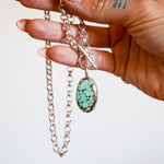 Toggle Necklace in Hubei Turquoise - Golden Road Crafted