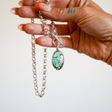 Toggle Necklace in Hubei Turquoise - Golden Road Crafted