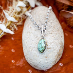 Toggle Necklace in Hubei Turquoise - Golden Road Crafted