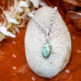 Toggle Necklace in Hubei Turquoise - Golden Road Crafted