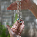 Toggle Necklace in Spiny Oyster with Kingman Turquoise - Golden Road Crafted