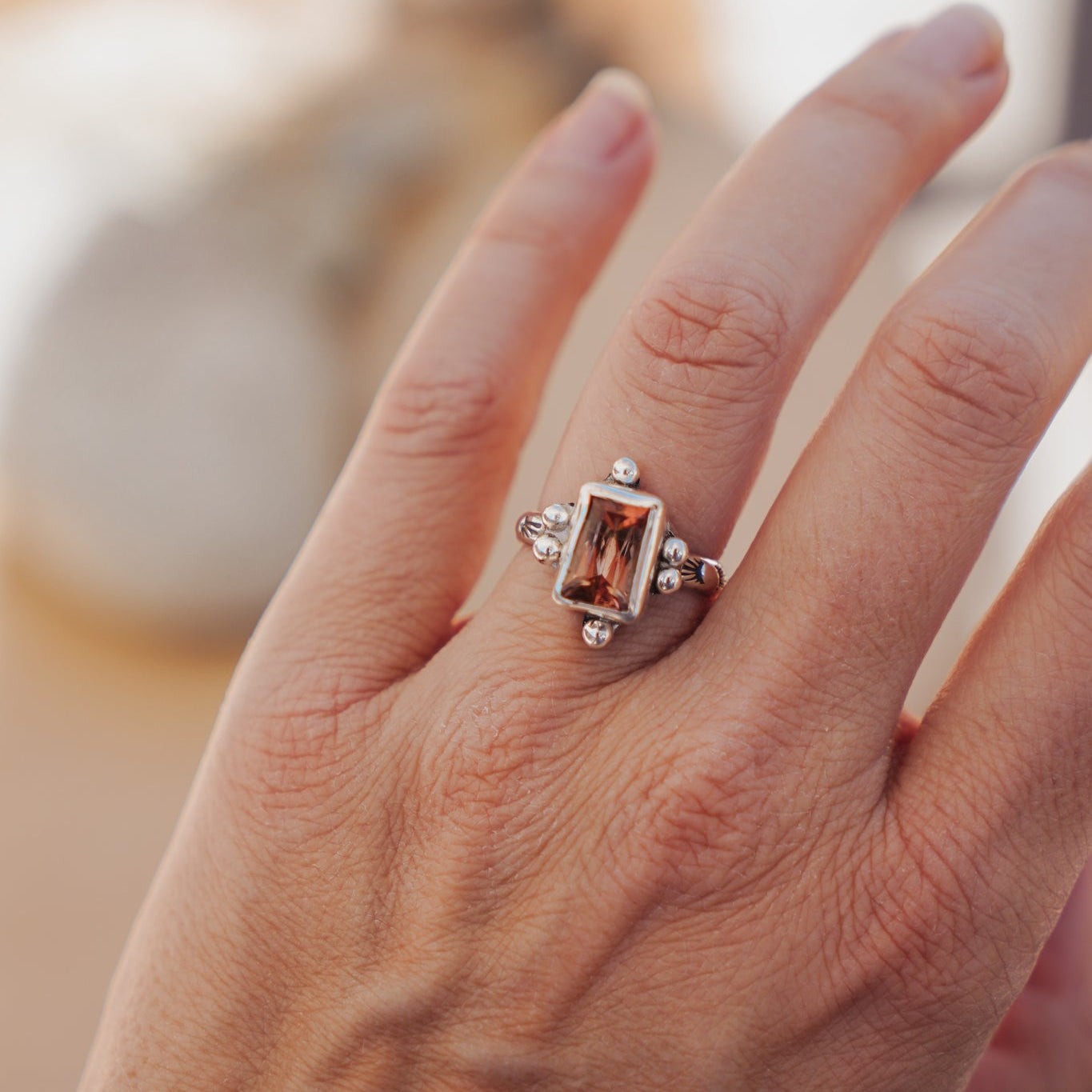 Tourmaline Ring (Size 7.5) - Golden Road Crafted