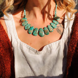Turquoise Bead Necklace - Golden Road Crafted