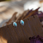 Turquoise Starlight Studs - Golden Road Crafted