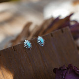 Turquoise Starlight Studs - Golden Road Crafted