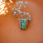 Ventana Ring in Hubei Turquoise (Size 6.5) - Golden Road Crafted
