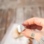Ventana Ring in White Buffalo (Size 6) - Golden Road Crafted