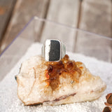Ventana Ring in White Buffalo (Size 6) - Golden Road Crafted