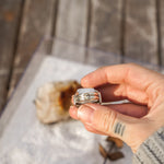 Ventana Ring in White Buffalo (Size 6) - Golden Road Crafted