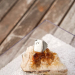 Ventana Ring in White Buffalo (Size 9) - Golden Road Crafted