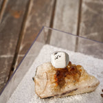 Ventana Ring in White Buffalo (Size 9) - Golden Road Crafted