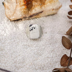 Ventana Ring in White Buffalo (Size 9) - Golden Road Crafted