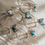 Wanderer Hairpin in Egyptian Turquoise - Golden Road Crafted