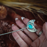 Wanderer Hairpin in Egyptian Turquoise - Golden Road Crafted