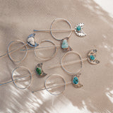 Wanderer Hairpin in Egyptian Turquoise - Golden Road Crafted