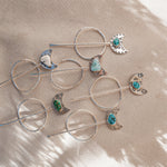 Wanderer Hairpin in Larimar - Golden Road Crafted