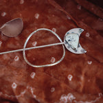 Wanderer Hairpin in White Buffalo - Golden Road Crafted